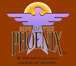 Rise of the Phoenix Title Screen
